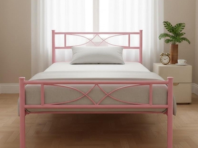 Giường sắt nhỏ khung gọn nhẹ, một người tự dịch chuyển vệ sinh dễ dàng 0
