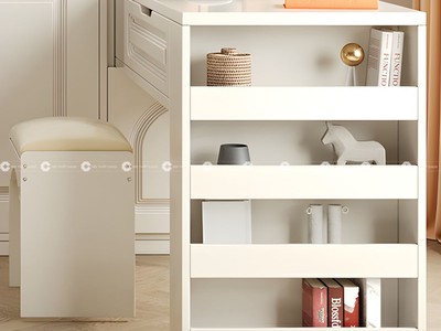 Tủ Quần Áo Gỗ Tự Nhiên Tích Hợp Bàn Hiện Đại - TATN026 0