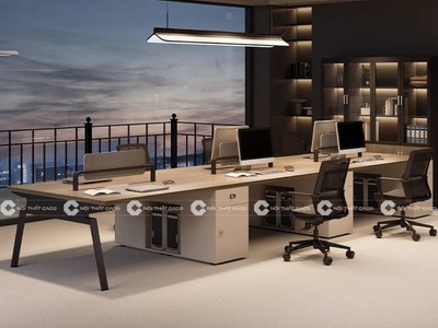 Bàn Làm Việc BLVNV08 Hiện Đại Dành Cho Nhân Viên Văn Phòng 1
