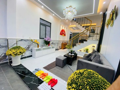6,350 tỷ có nhà mới full nội thất huỳnh tấn phát, nhà bè 4x13 3 tầng - 5pn - sổ hồng riêng 1
