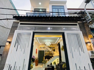 6,350 tỷ có nhà mới full nội thất huỳnh tấn phát, nhà bè 4x13 3 tầng - 5pn - sổ hồng riêng 0