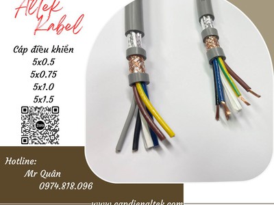 Cáp điều khiển Altek Kabel SH-500 5G1.5 chống nhiễu 2