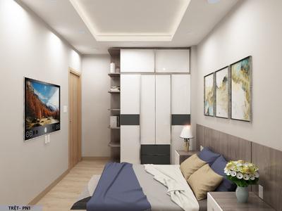 Combo Giường Tủ Phòng Ngủ Hiện Đại Tone Gỗ Trắng 1