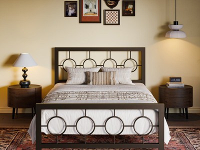 Phòng ngủ nhỏ dưới 10m2 chọn kích thước giường sắt nào để không bí chật 0