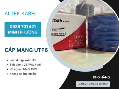 Cáp mạng UTP Cat6 Giải pháp kết nối mạng tốc độ cao Quảng Ngãi, Bình Định, Huế 1