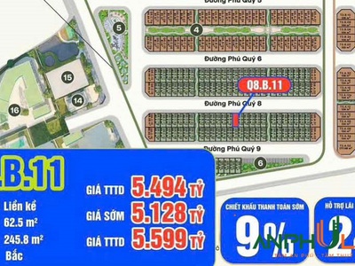 Bán căn liền kề Phú Quý Q8.B.11 tại dự án Vlasta Thuỷ Nguyên, TP Hải Phòng 1