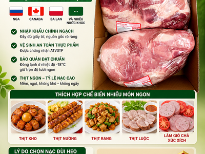 Thịt Nạc Đùi Heo Nhập Khẩu Chất Lượng Cao Giá Rẻ 0