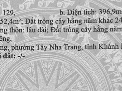 Đất 2 Mặt tiền Nha Trang- Rẻ hơn định giá Ngân Hàng 250Tr - tặng hơn 300tr hạ tầng đã xây 8
