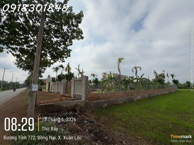 Siêu phẩm đất mặt tiền đường tỉnh lộ 772, xuân lộc, đồng nai, dt 1.230m2, giá đầu tư 0