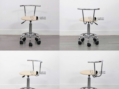 Ghế kỹ thuật viên chân xoay có lưng tựa CB2307-2P tại HCM 2