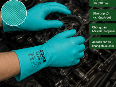 Găng Tay Chống Hóa Chất Chống Dầu GMG N1555 1