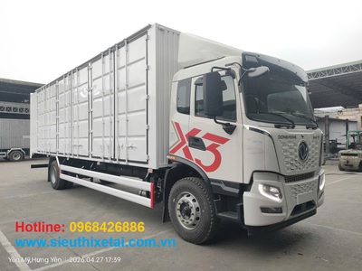 Xe tải thùng container, kín, mui bạt 4x2 Dongfeng X3 thùng dài 9m9 10m, giá rẻ tốt nhất Hà Nội 3