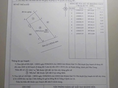 Bán đất 1027m2 Tỉnh lộ 3, Phước Đồng, Nha Trang 1