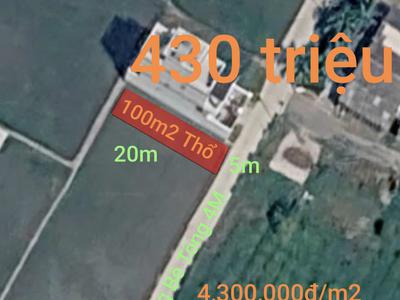 Bán lô đất thổ đường bê tông 4m giá 430 triệu 0