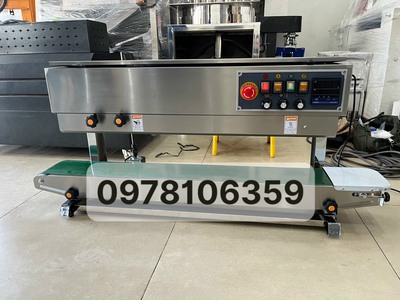 Máy hàn miệng túi PE liên tục cho túi có dịch nước, máy ép bao nilong, máy hàn túi 1