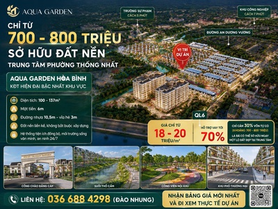 Sống xanh đẳng cấp tại Aqua Garden - đất nền phân lô view suối thoáng mát 0