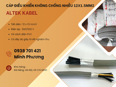Cáp điều khiển không chống nhiễu 12x1.5mm2 chính hãng Huế, Thanh Hóa, Nghệ An 1