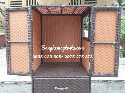 Tủ đựng đồ mây nhựa 1
