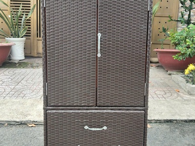 Tủ đựng đồ mây nhựa 2