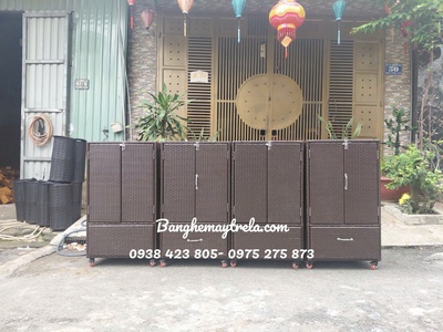 Tủ đựng đồ mây nhựa 3