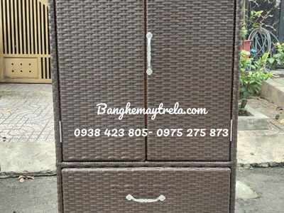 Tủ đựng đồ mây nhựa 5