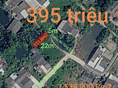 Bán lô đất thổ xã bình lãng giá 395 triệu 0