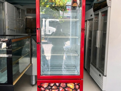 Thanh lý tủ mát Sanden Intercool Coca Cola 2 cánh trên dưới 400 lít hàng Thái Lan. 0