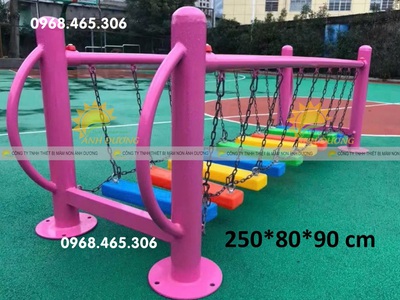 Bộ vận động thăng bằng mầm non, cầu thăng bằng giao động mầm non 3