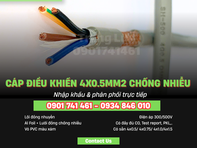 Cáp Altek Kabel 4x0.5 chống nhiễu sẵn hàng Thanh Hóa, Nghệ An, Hà Tĩnh, Quảng Trị 1