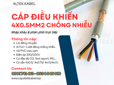 Cáp Altek Kabel 4x0.5 chống nhiễu sẵn hàng Thanh Hóa, Nghệ An, Hà Tĩnh, Quảng Trị 2