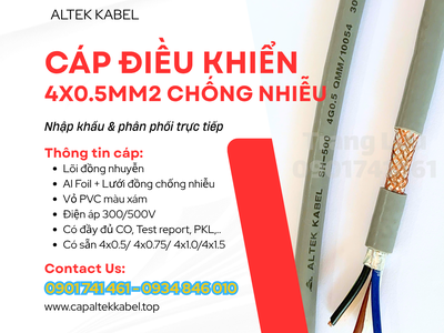 Cáp Altek Kabel 4x0.5 chống nhiễu sẵn hàng Thanh Hóa, Nghệ An, Hà Tĩnh, Quảng Trị 3