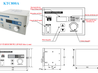 Thiết bị điều khiển lực căng điện tử, model: KTC800A 1