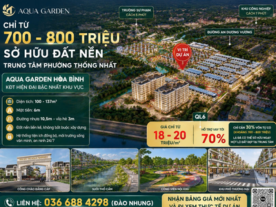 700 Triệu Mua Đất Trung Tâm Hòa Bình 0