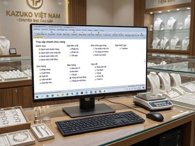 Phần mềm bán hàng OFFLINE và bộ máy tính tiền dành cho tiệm vàng chuyên nghiệp 1