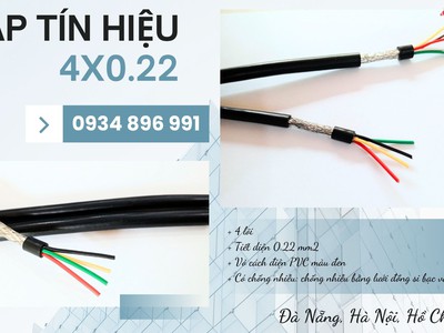 Cáp Tín Hiệu 4 Lõi 0.22 mm  Sẵn Hàng Tại Hà Nội, Đà Nẵng, TP. HCM 0