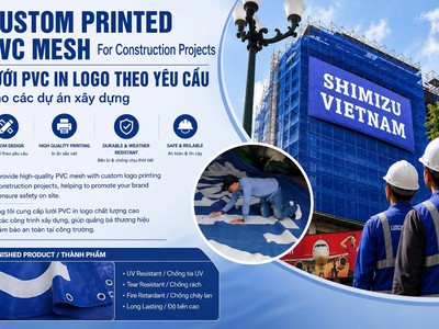 Lưới PVC in logo 0