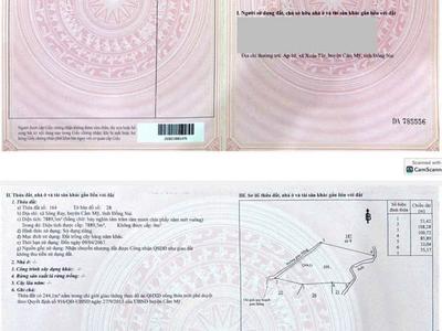 Bán đất thổ cư, cln xã xuân đông, tp đồng nai. 0