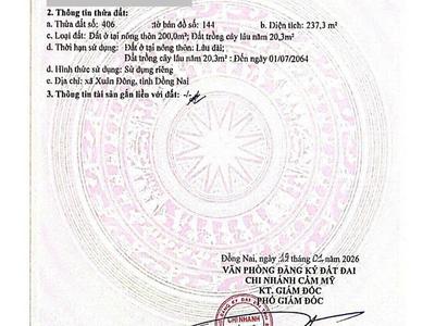Bán đất thổ cư, cln xã xuân đông, tp đồng nai. 3