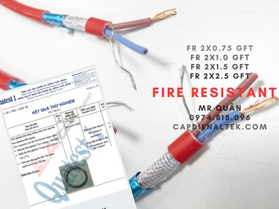 Altek Kabel: Cáp chống cháy, chống nhiễu 2 lõi 0