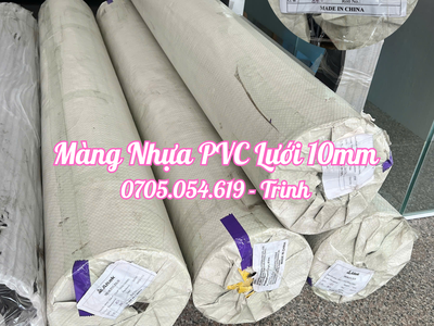 Nhựa PVC lưới 10mm hàng sẵn giá tốt, giao hàng nhanh 1