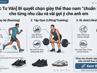Góc Tư Vấn  Bí quyết chọn giày thể thao nam  chuẩn bài  cho từng nhu cầu và vài gợi ý cho anh em 0