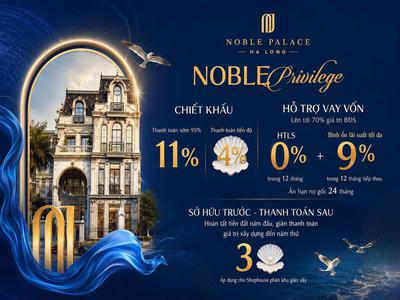 Noble Palace Hạ Long giá khoảng 34tr/m2. Đất nền trung tâm mới sổ đỏ liền tay 6
