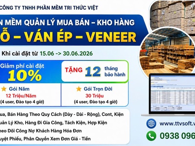 Phần mềm quản lý kinh doanh   kho Gỗ   Ván Ép   Pallet 0