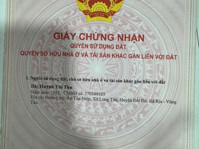 Bán 2 lô đất đẹp liền kề trung tâm long điền sổ riêng 3