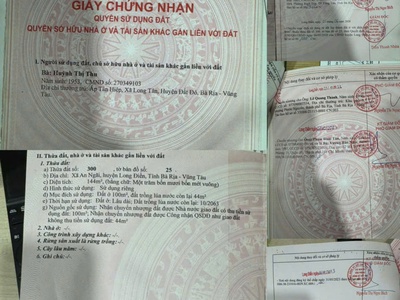 Bán 2 lô đất đẹp liền kề trung tâm long điền sổ riêng 1