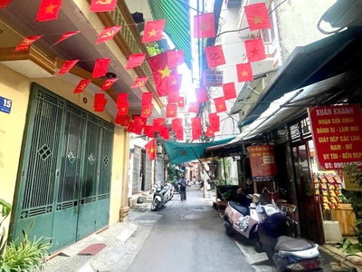Giảm kịch nóc sập trần gần 4 tỷ bán nhà mặt phố vân hồ 4 tầng dân xây lô góc ô tô hai bà trưng 3