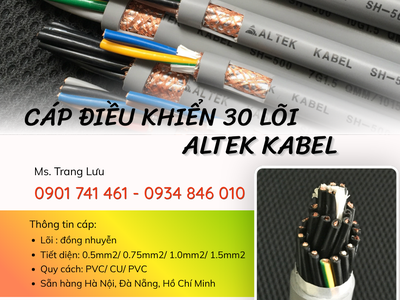 Phân phối cáp điều khiển Altek Kabel 30x0.5/ 30x0.75/ 30x1/ 30x1.5 tại Hà Nội 0