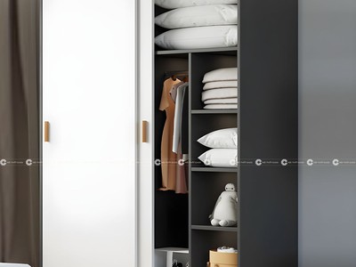 Tủ Quần Áo Gỗ MDF Cửa Lùa Thiết Kế Tinh Tế Hiện Đại - TAL055 2