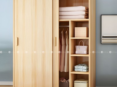 Tủ Quần Áo Gỗ MDF Cửa Lùa Thiết Kế Tinh Tế Hiện Đại - TAL055 1