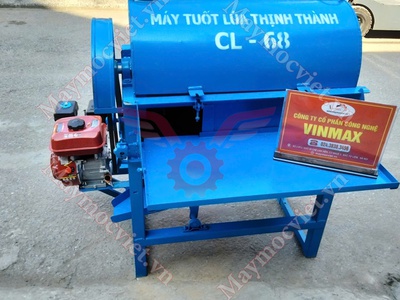 Máy Tuốt Lúa Mini Sàng Rung Thịnh Thành CL68 giá rẻ 0
